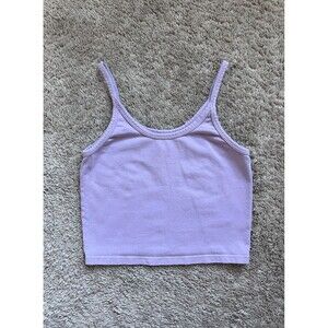 ARQ Cotton Crop Tank in Lilac Size LARGE